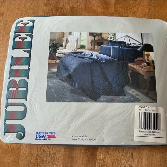 Vintage JUBILEE ll Green Twin Sheet Percale 180ct by Cannon